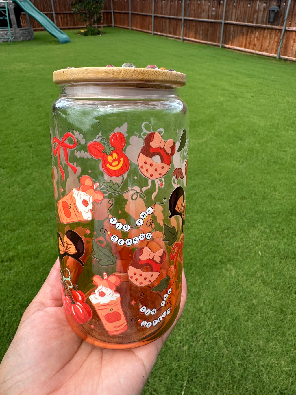 Autumn fall season Minnie cup