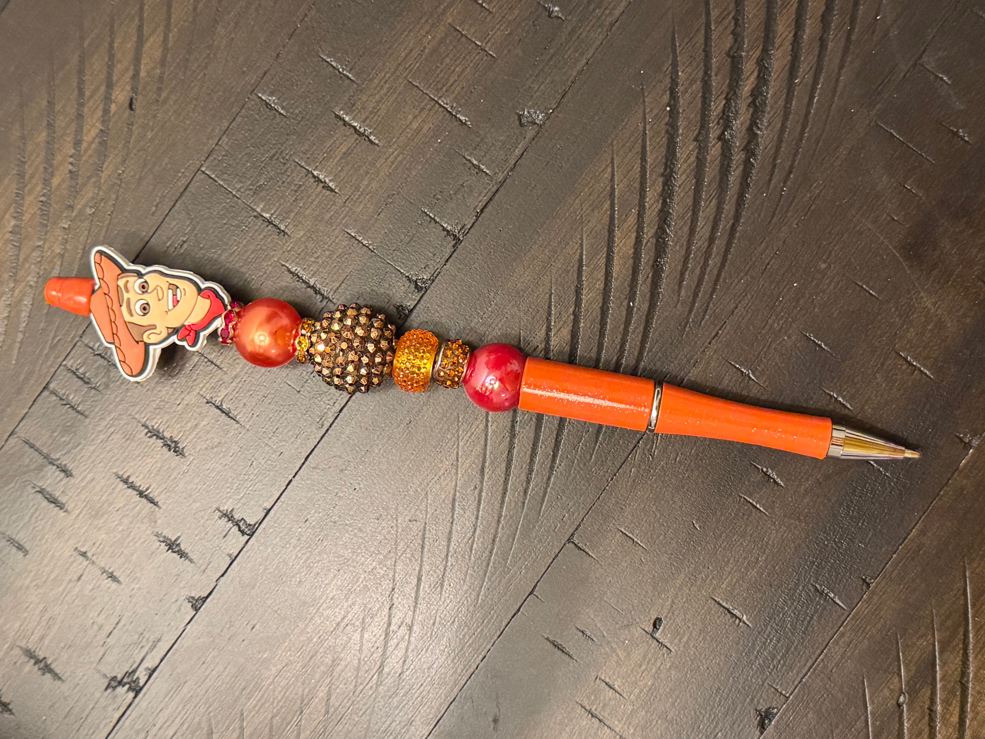 Fancy bead expanded long pens