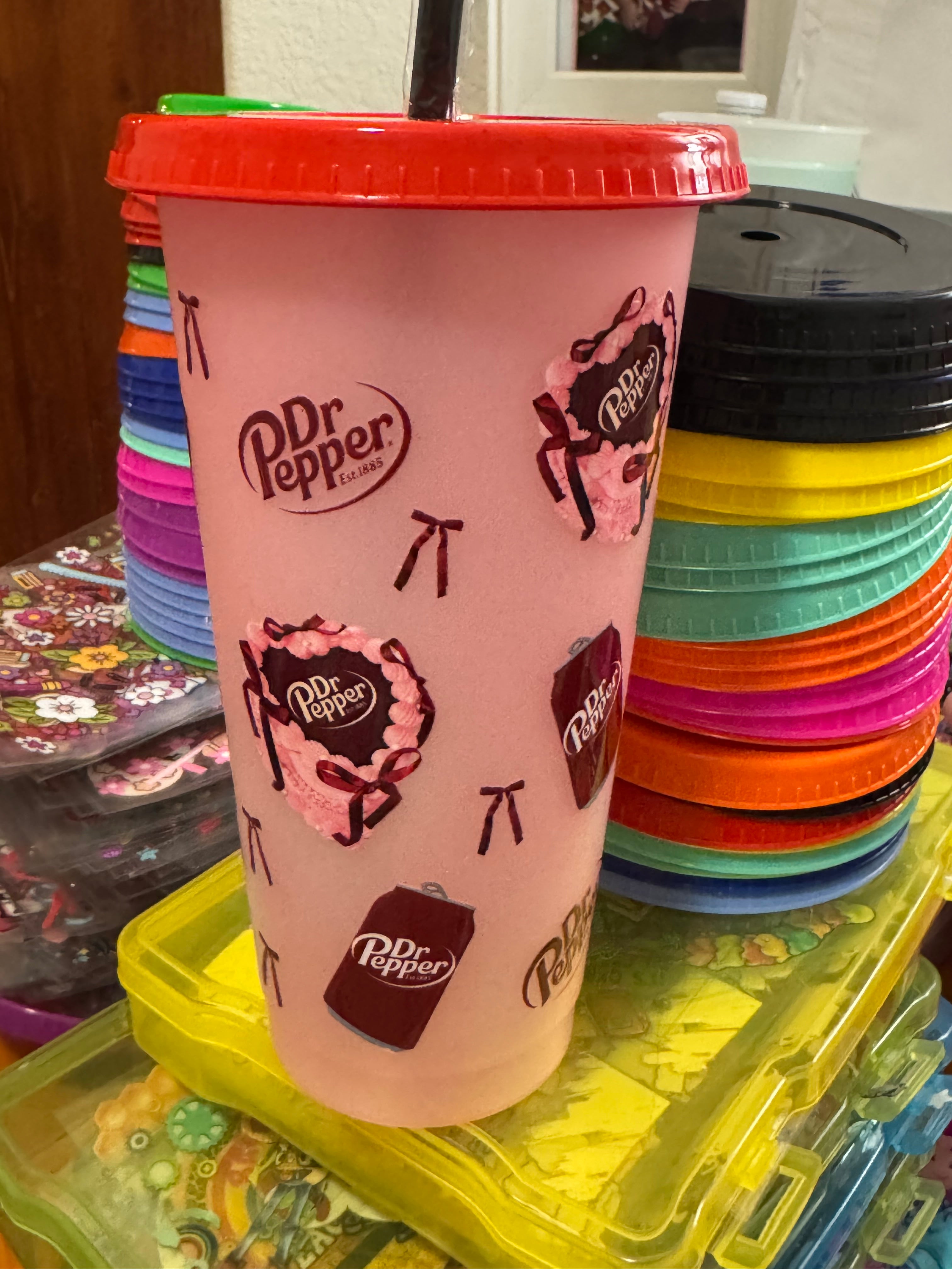 Soda reusable cups coke Pepsi Dr Pepper