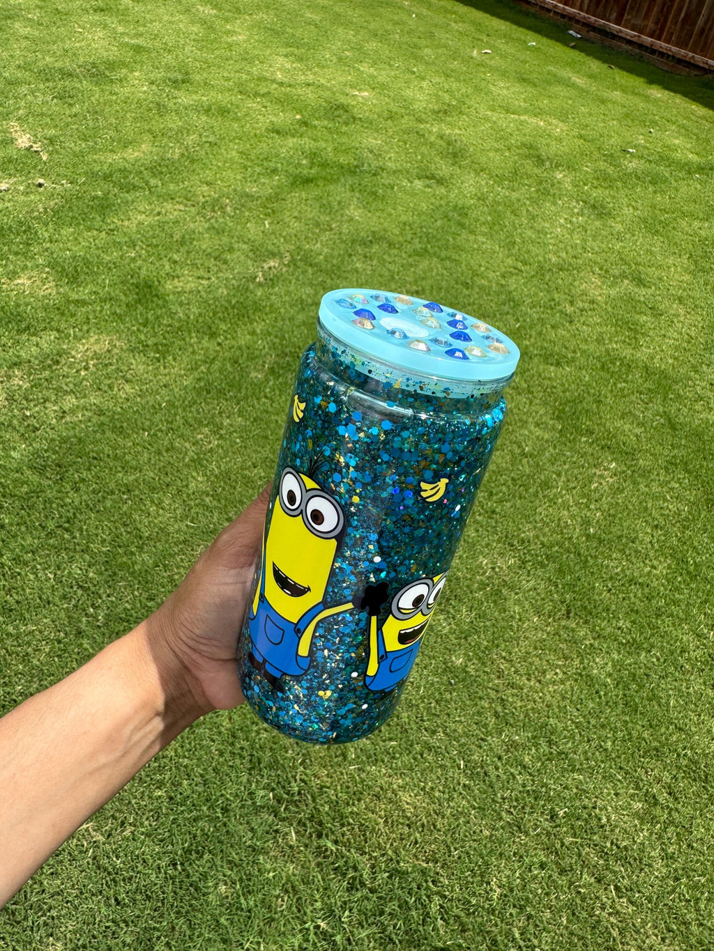 Minions Glitter Snowglobe cup