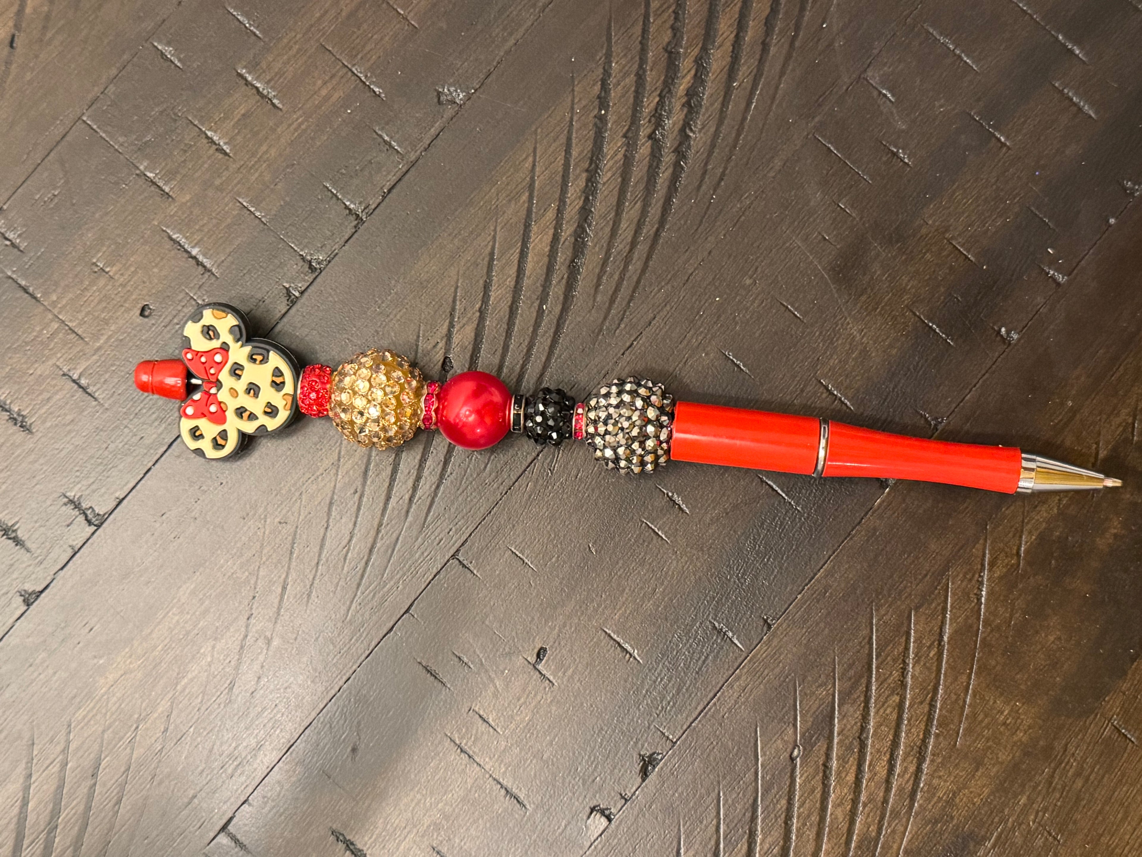 Fancy bead expanded long pens