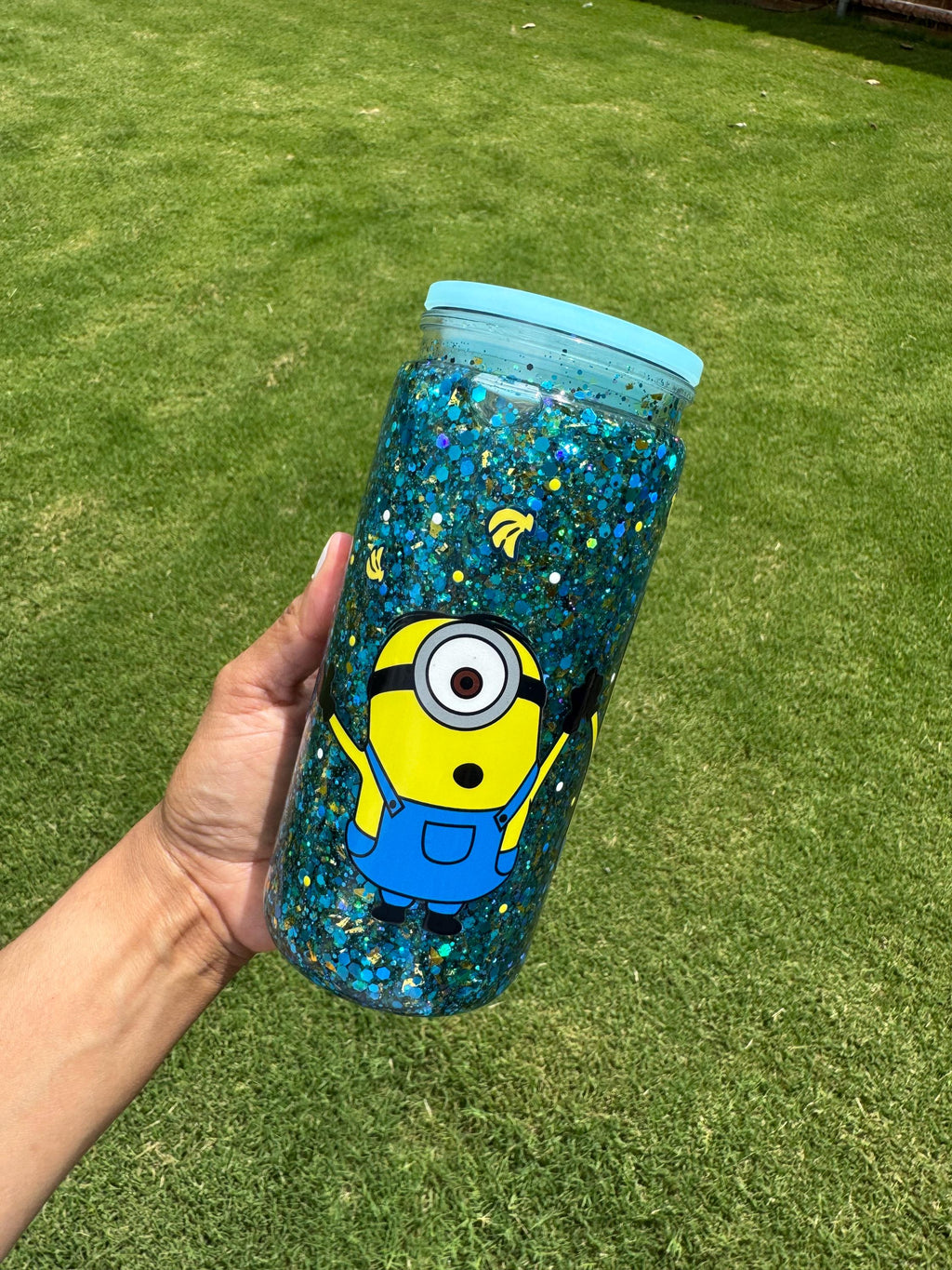 Minions Glitter Snowglobe cup
