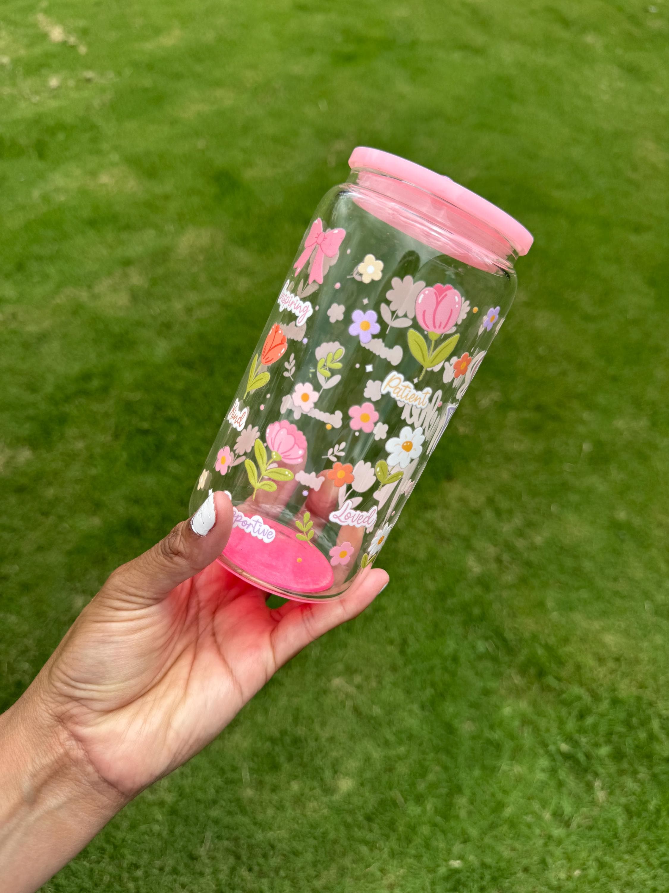 Teacher glass cup