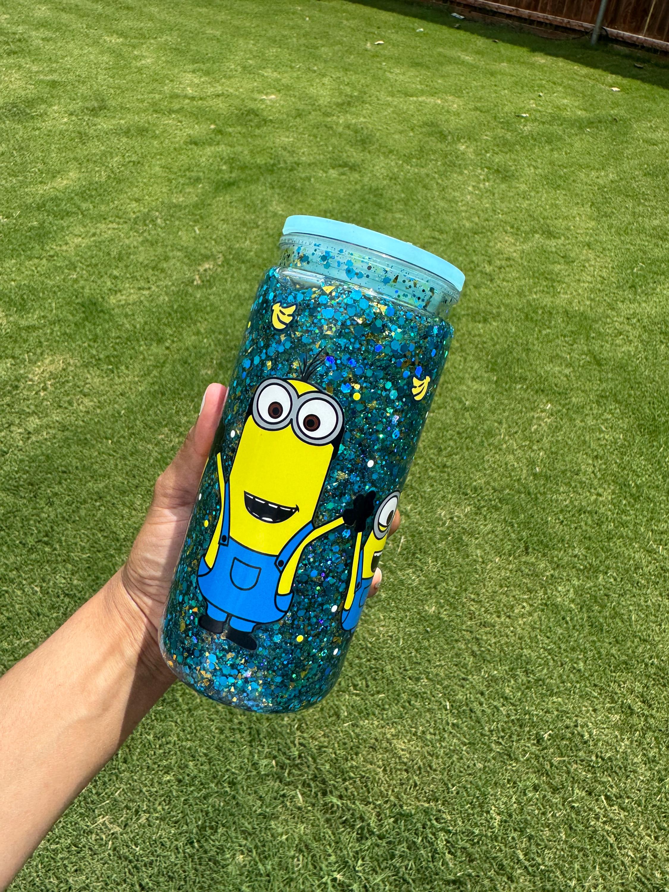 Minions Glitter Snowglobe cup