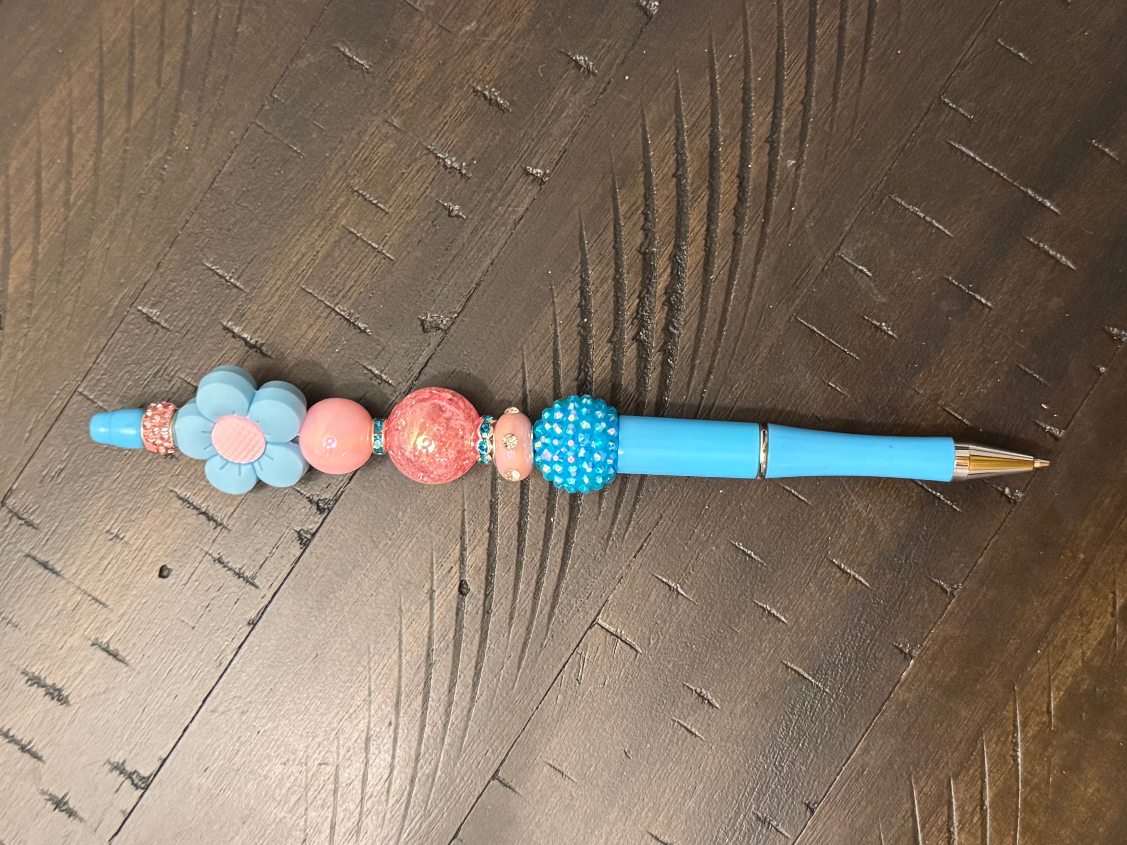 Fancy bead expanded long pens