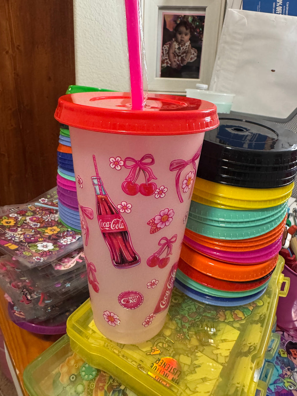 Soda reusable cups coke Pepsi Dr Pepper