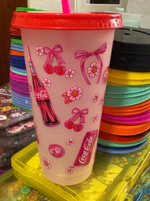 Soda reusable cups coke Pepsi Dr Pepper