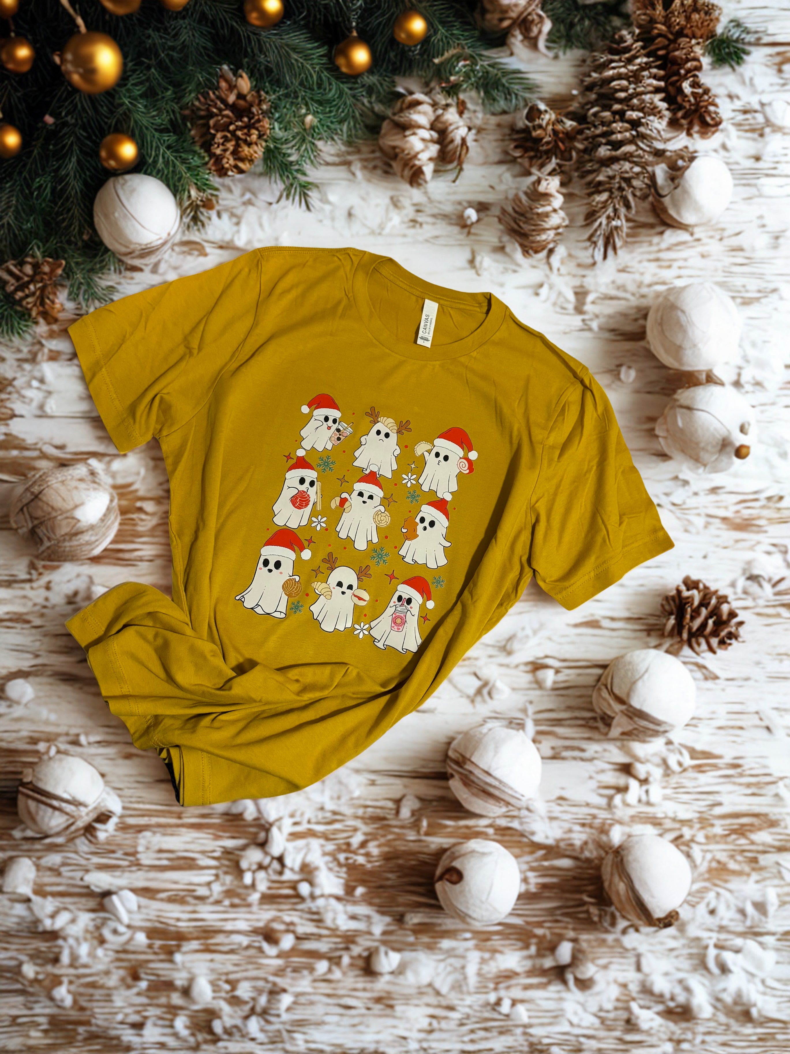 Ghost Halloween Christmas large Tshirt