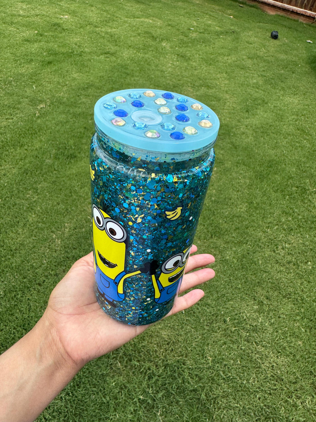 Minions Glitter Snowglobe cup
