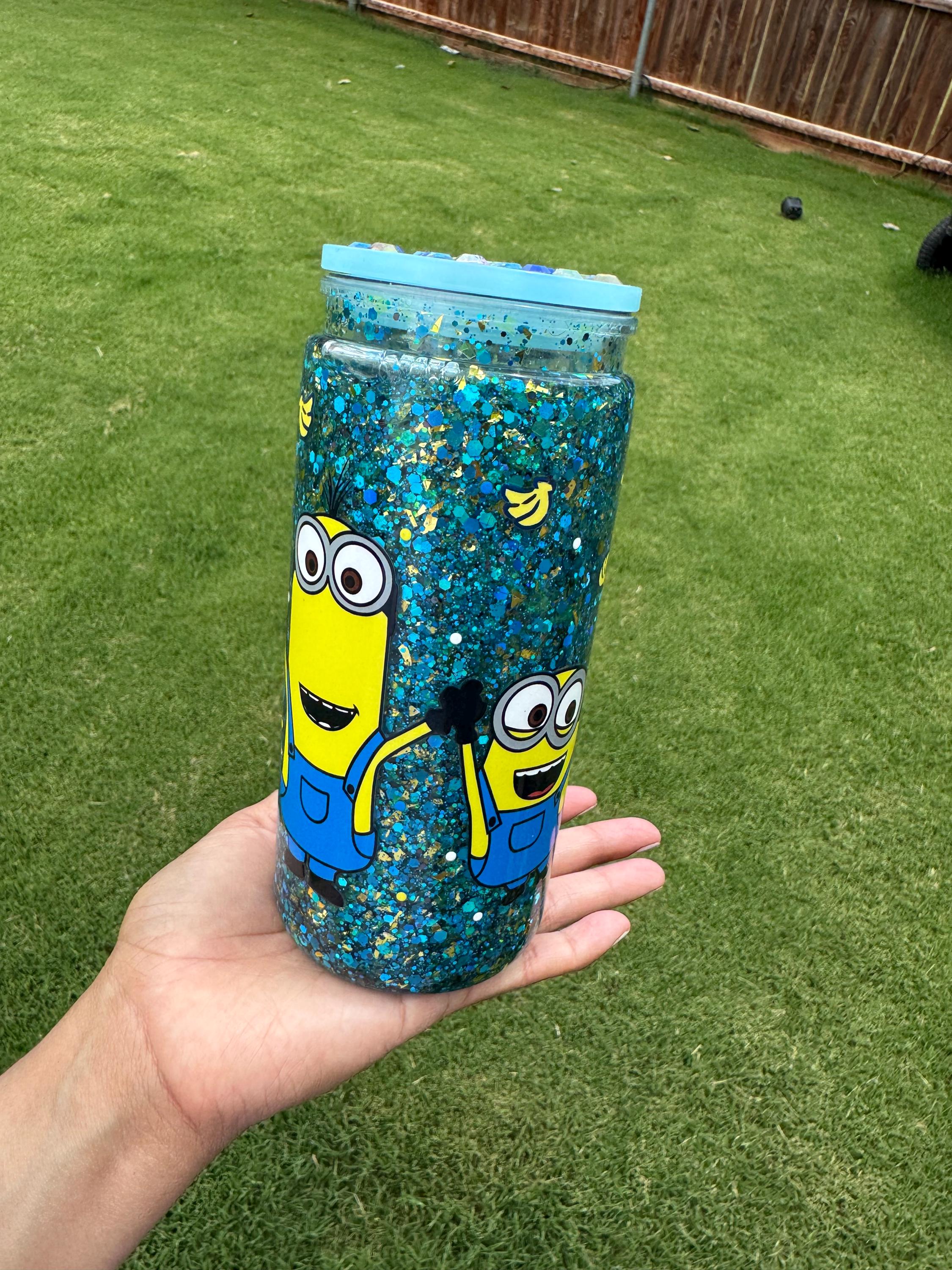 Minions Glitter Snowglobe cup