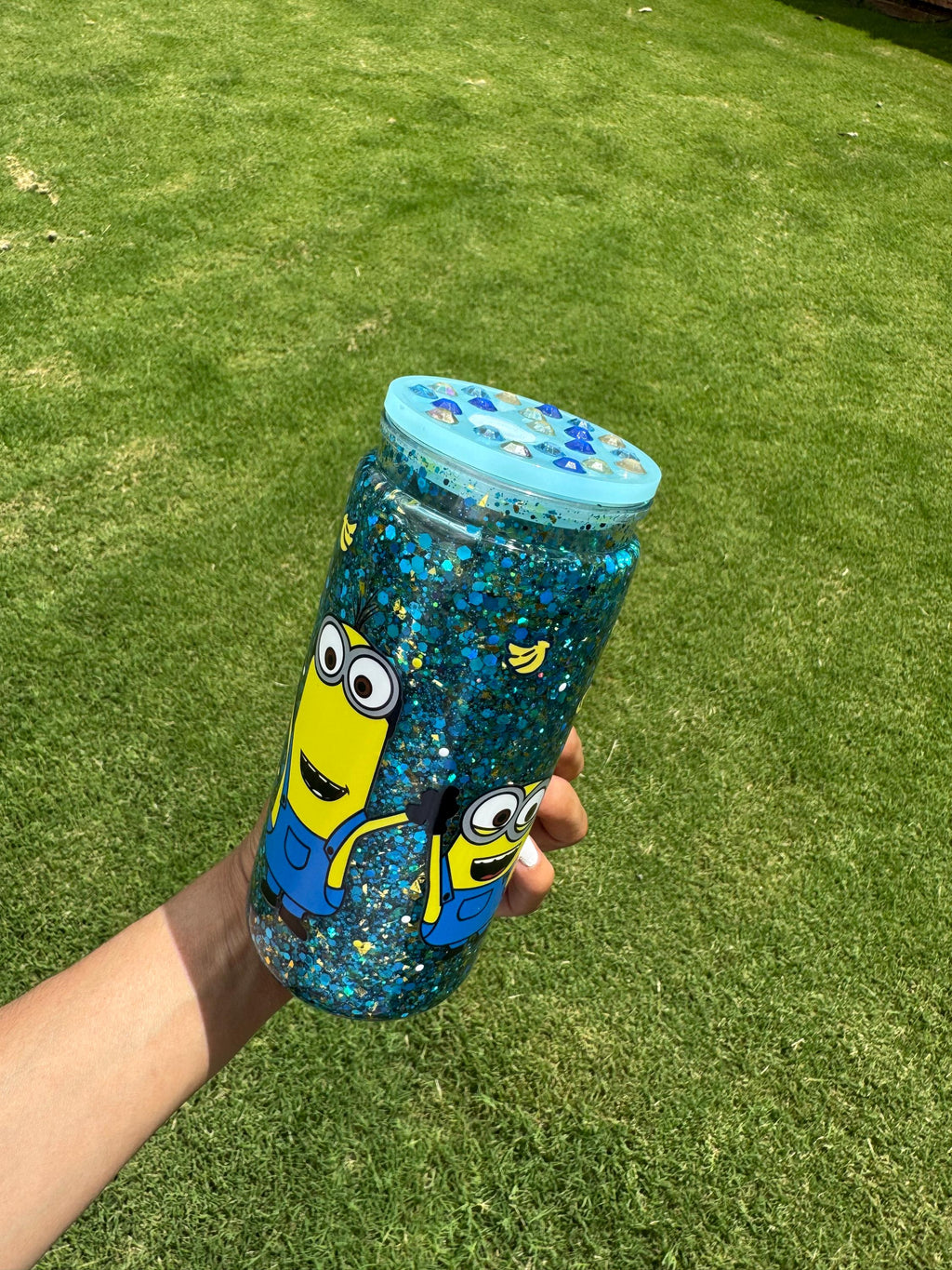 Minions Glitter Snowglobe cup