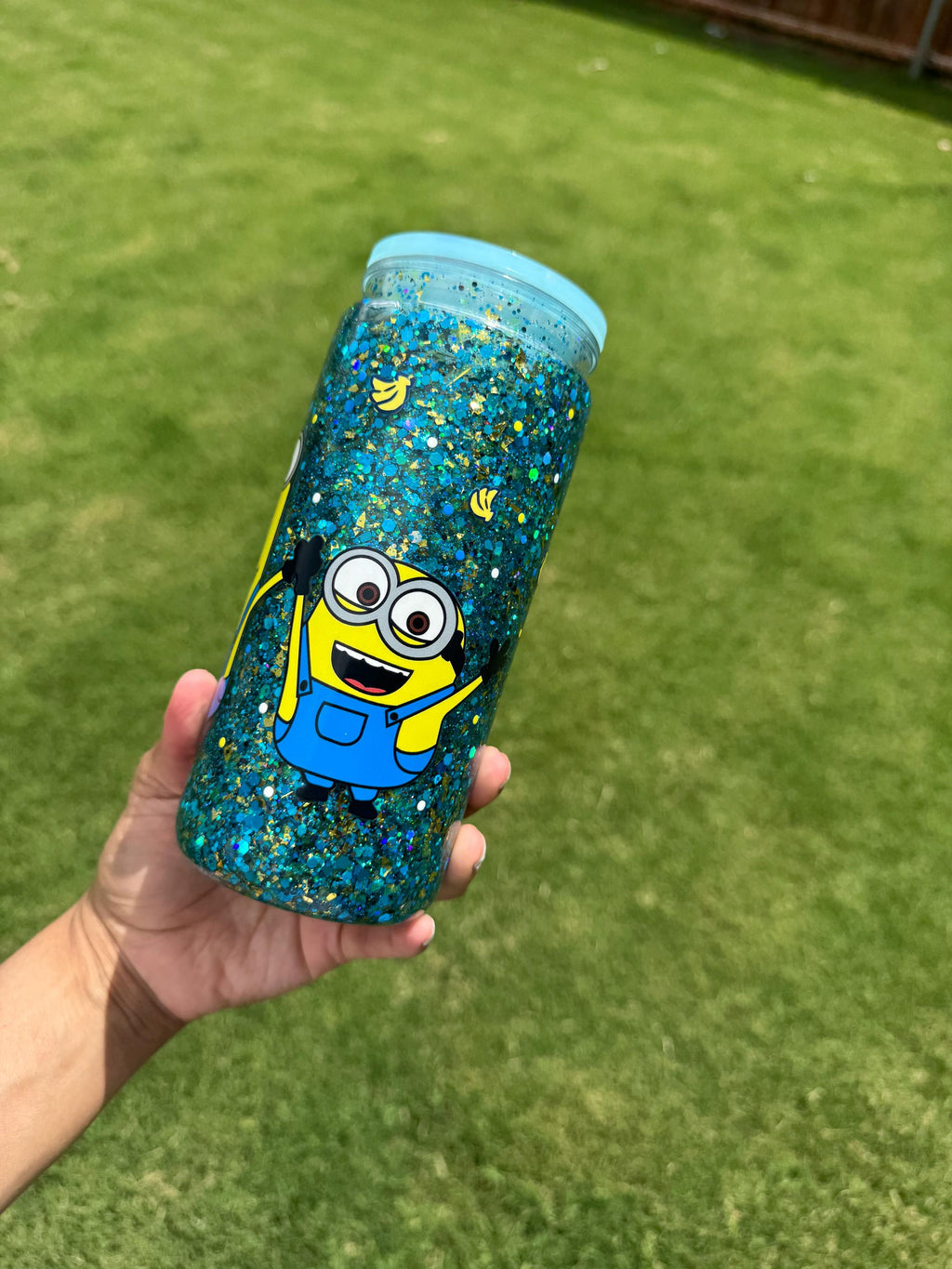 Minions Glitter Snowglobe cup